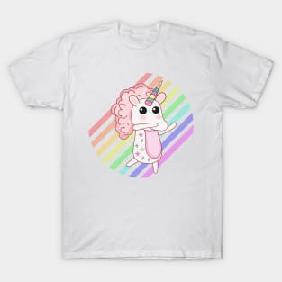 dabbing unicorn rainbow T-Shirt